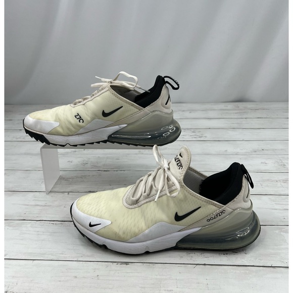 Nike Men’s Air Max 270 Golf Size 10 ‘White Black’ Shoes Sneakers [CK6483-102] - Picture 3 of 12